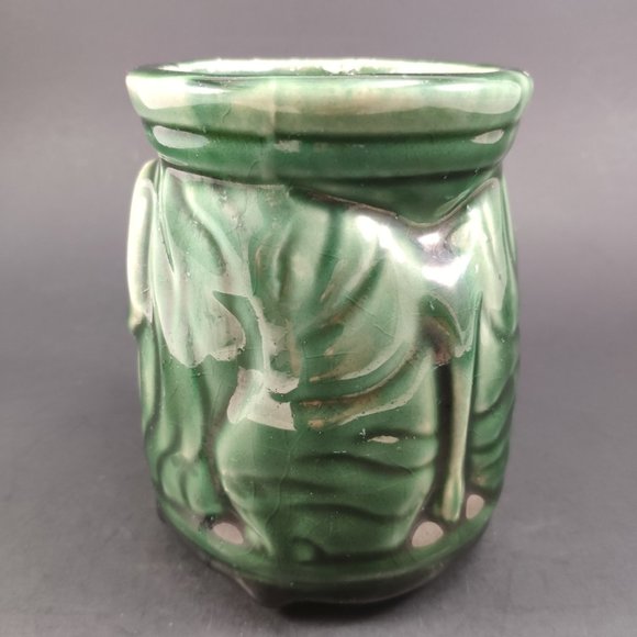 VTG Majolica Elephant Planter Vase 4.5" - Picture 9 of 11
